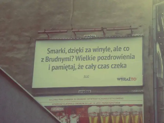 Billboard dla Smarki Smarka w podzięce za wydanie winylowej edycji &quot;Najebawszy EP&quot;