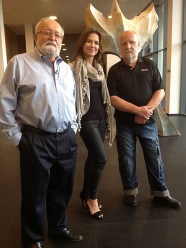 Kinga Rusin na spotkaniu z Krzysztofem Pendereckim