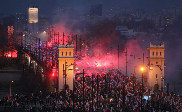 Uczestnicy Marszu Niepodległości