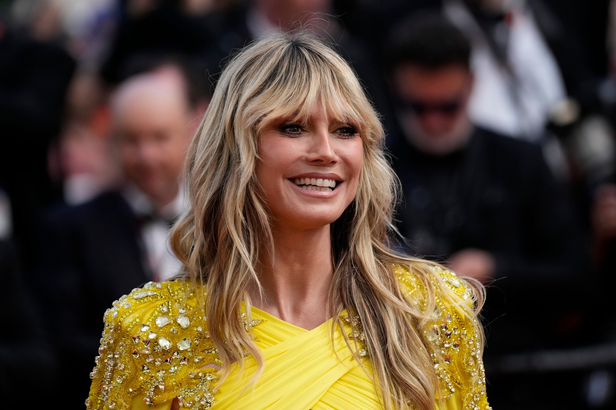 Topmodelka Heidi Klum na červenom koberci v Cannes
