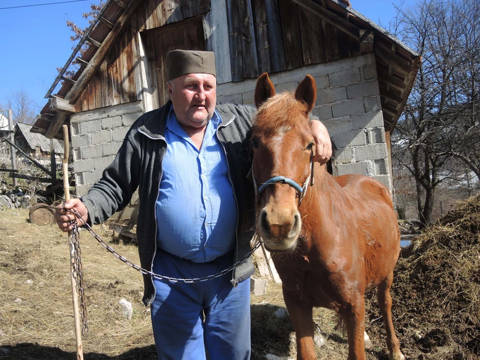 Nedeljko sa kobilom Vidrom