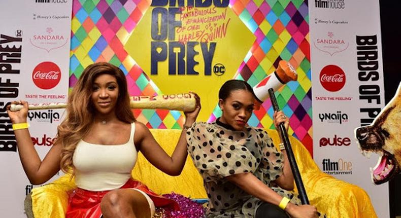 Idia Aisien, Ify Okoye, Denrele Edun, Lynxx and Timini all glammed up for Birds of Prey premiere at Filmhouse Cinemas, Landmark