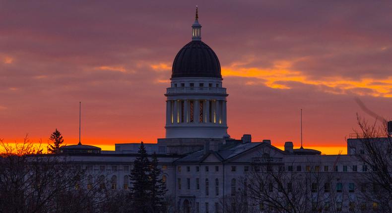 The Maine State House in Augusta.AP Photo/Robert F. Bukaty, File