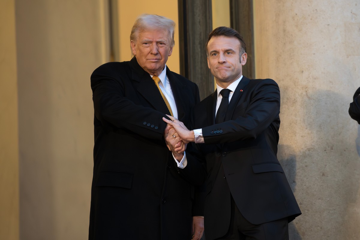 Donald Trump i Emmanuel Macron