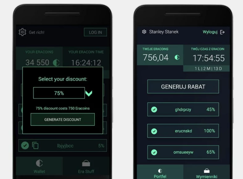Eracoin - tak wygląda aplikacja pozwalająca "płacić" czasem