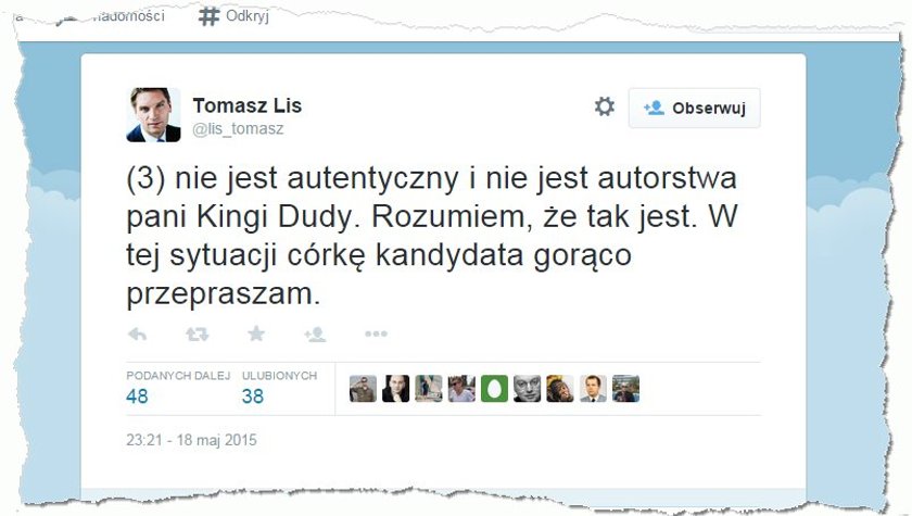 Kompromitacja Tomasza Karolaka: Oskarżył córkę Dudy o...