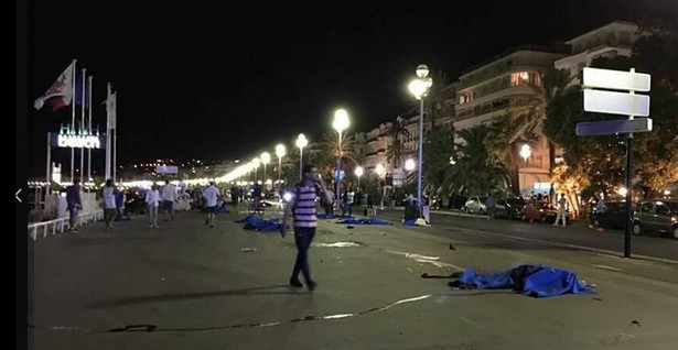 Zamachy terrorystyczne w Nicei, źródło: Twitter