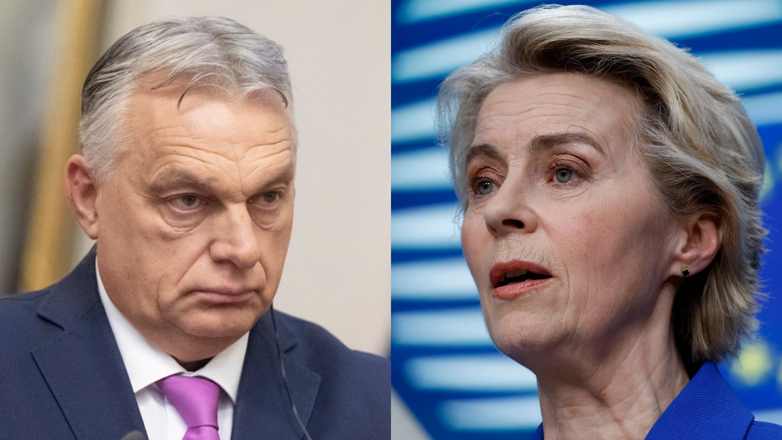 Predseda maďarskej vlády Viktor Orbán a predsedníčka Európskej komisie Ursula von der Leyenová.