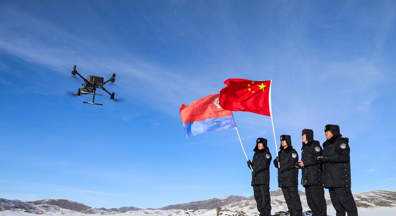 Chinese researchers say the new drones will give the PLA a tactical advantage. VCG/Getty