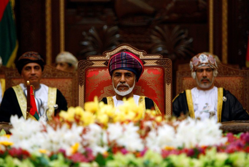 FILE PHOTO: Sultan of Oman Qaboos bin Said al-Said at the Beit Al Baraka Royal Palace in Muscat