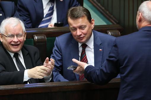 Jarosław Kaczyński Mariusz Błaszczak Antoni Macierewicz polityka Sejm Prawo i Sprawiedliwość PiS
