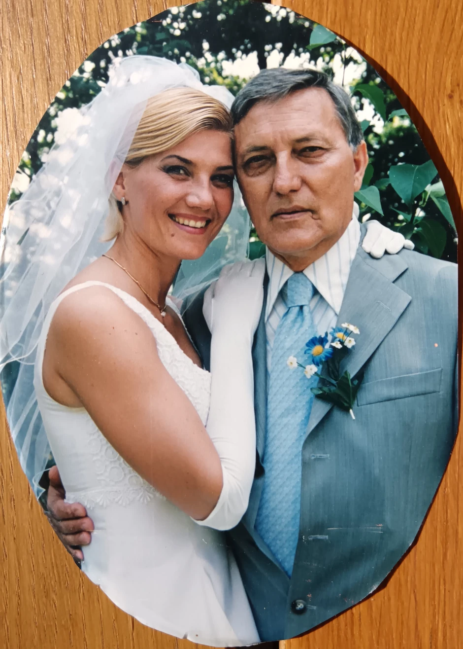 Dragoslav i Dragana na venčanju