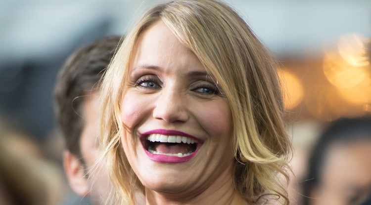 Édes, kis szőke fürtös Cameron Diaz kislánya Fotó: Getty Images