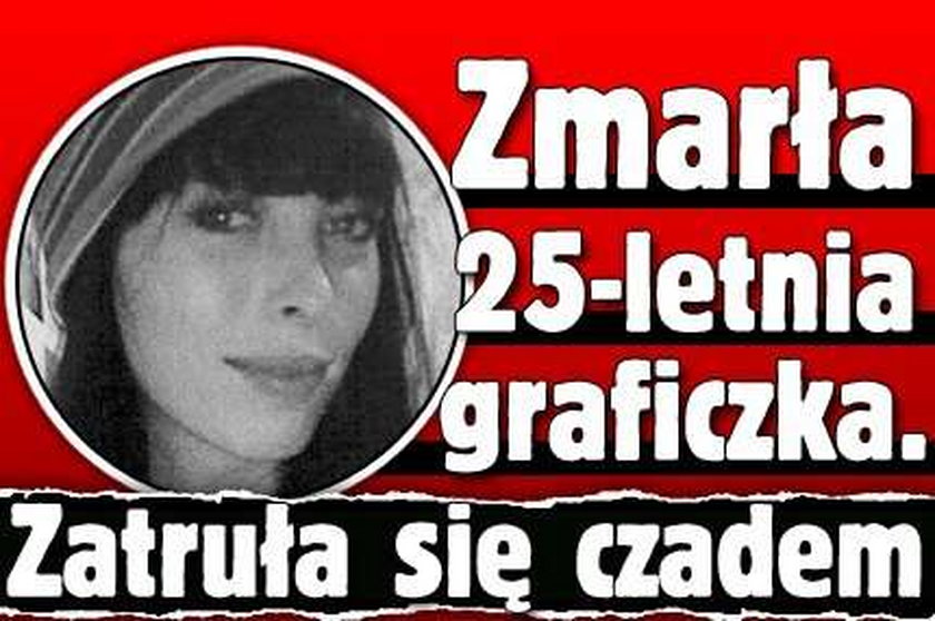 Zmarła 25-letnia graficzka. Zatruła się czadem