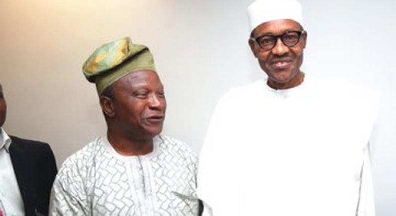 President-elect, Muhammadu Buhari meets with Tunde Thompson, who he jailed under Decree 4 in 1984.
