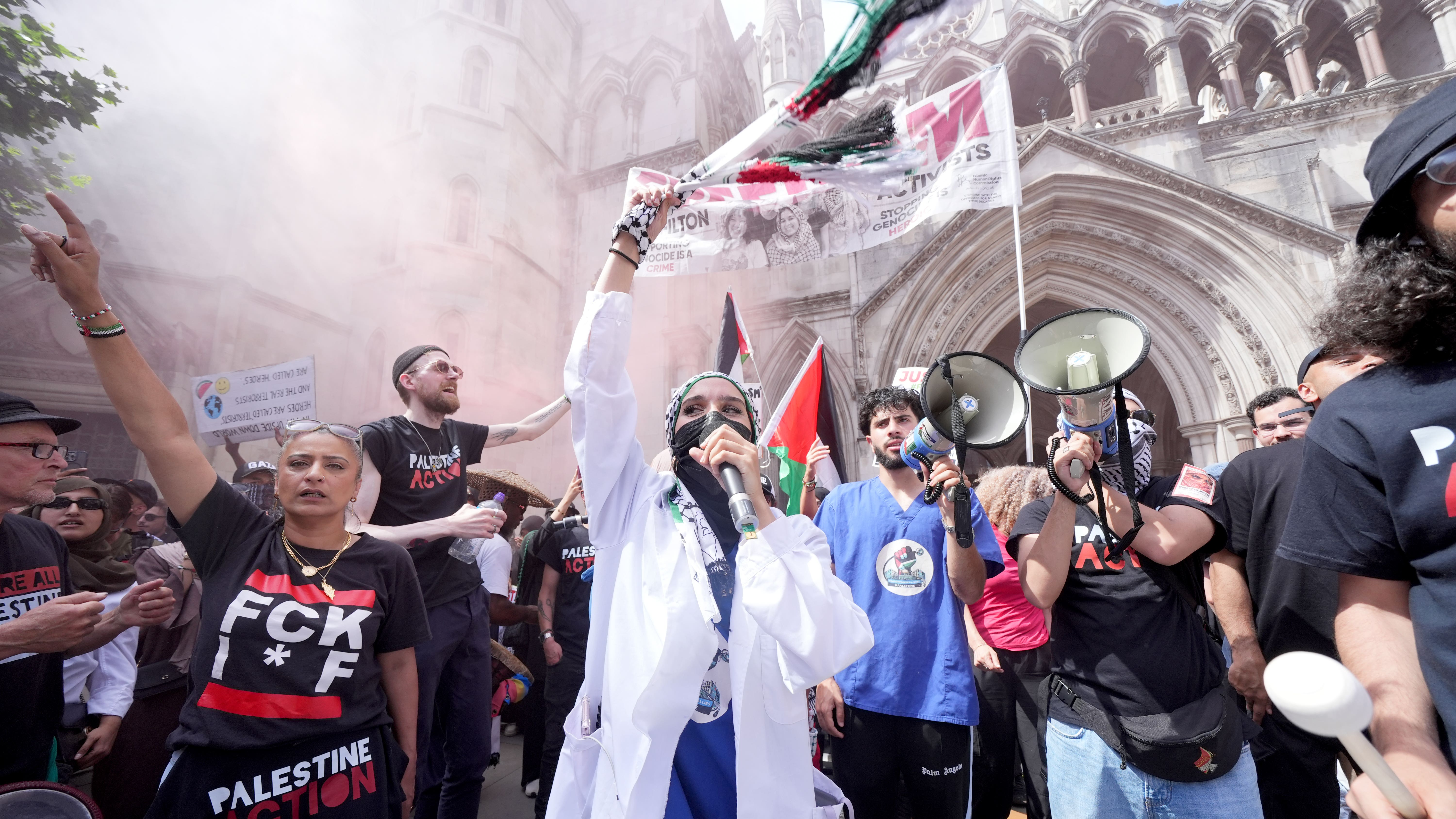 Palestine Action: High Court to rule on terror ban block