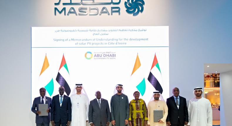 Accord entre Masdar et la Côte d'Ivoire/Masdar