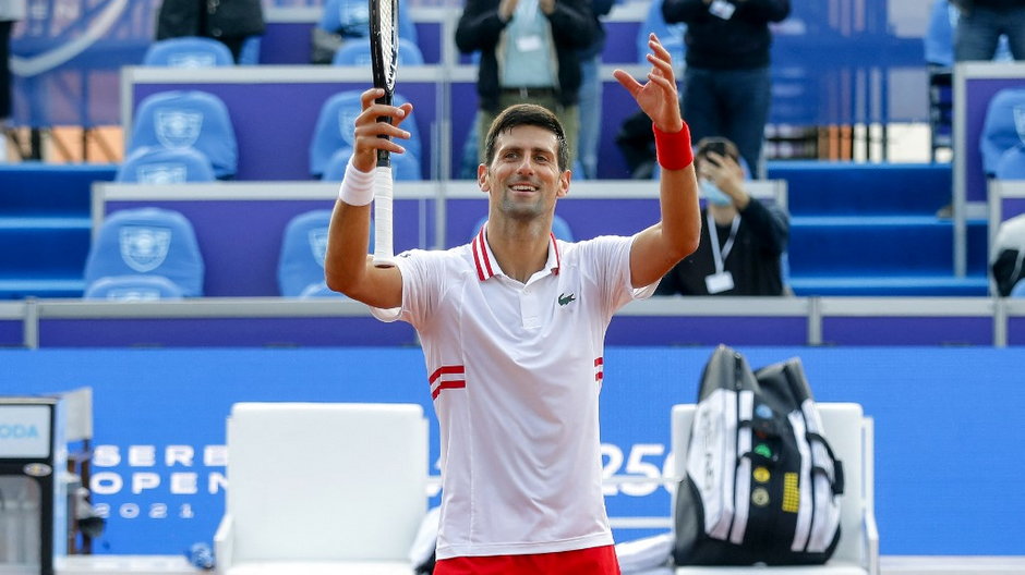 Novak Dżoković zwycięźył w pojedynku z Soonwoo Kwon, 21.04.2021 r.