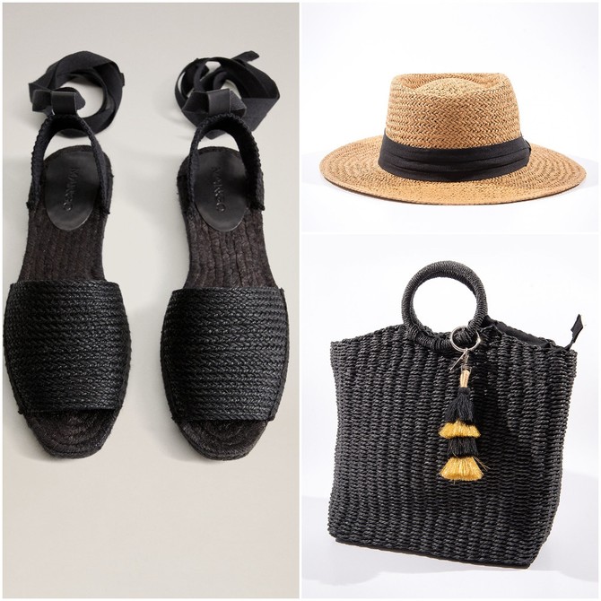 Sandale „Mango“, šešir i ceger „P…. S…. fashion“