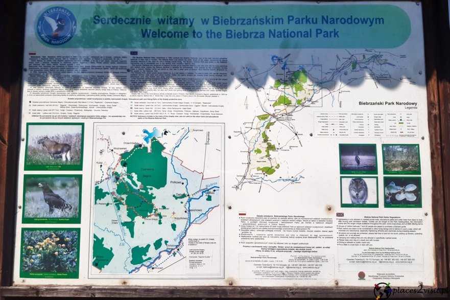 Tablica informacyjna - Biebrzański Park Narodowy 