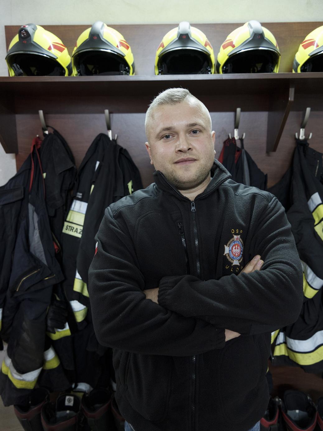 Krzysztof Piątkowski, strażak z OSP Ulów, rolnik specjalizujący się w uprawie papryki.