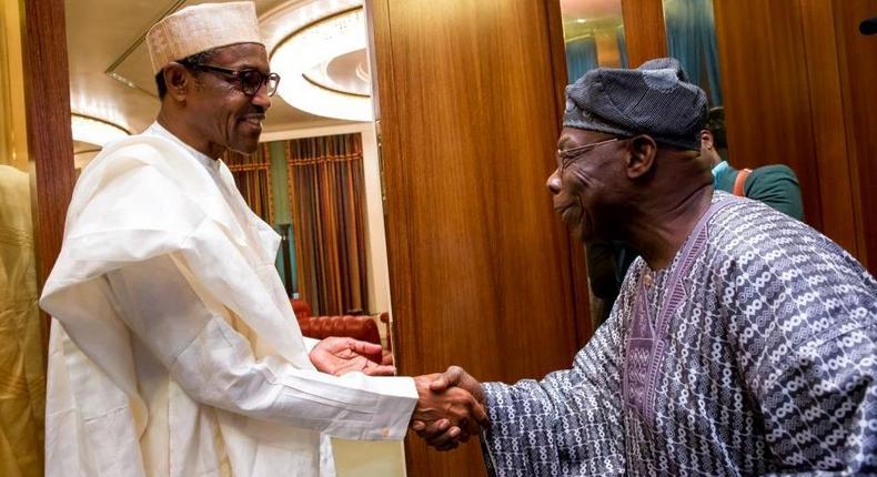 President Muhammadu Buhari (left) and former president, Olusegun Obasanjo (right), have not been on the best of terms since 2018 [Punch]