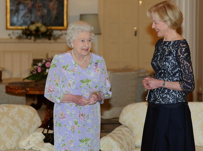 Elżbieta II na spotkaniu Generalną Gubernator Australii Quentin Bryce
