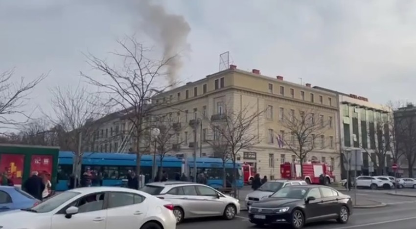 Požar u centru Zagreba