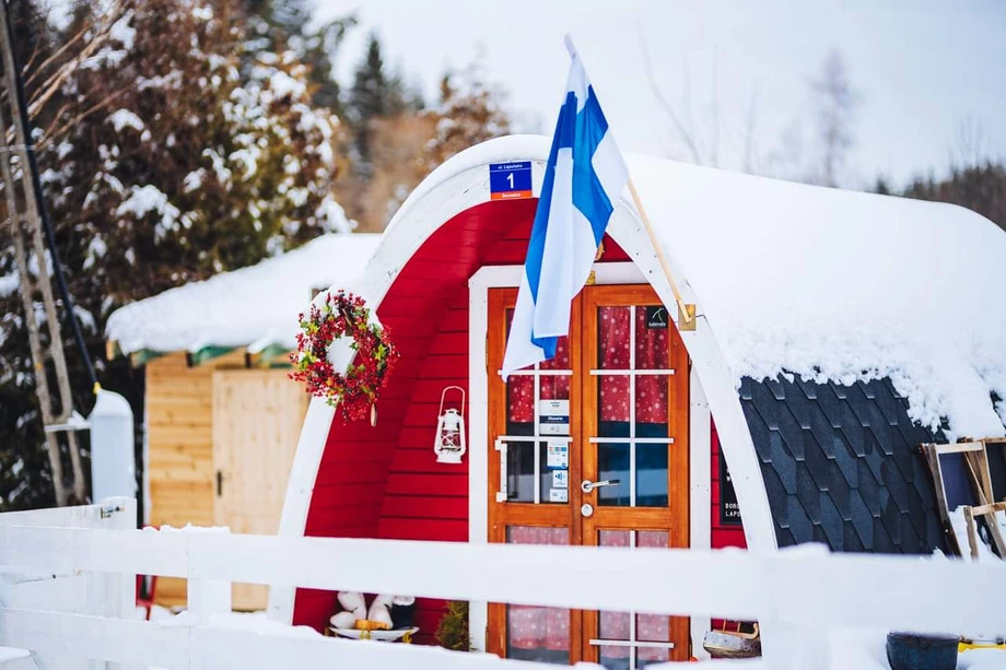 Kalevala promuje w Polsce kulturę Finlandii. Nad wioską powiewa fińska flaga