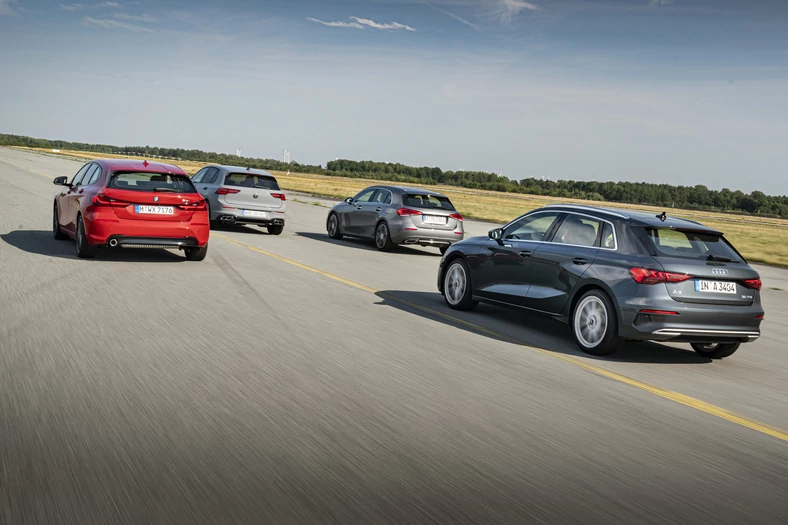 Porównanie: Audi A3, BMW serii 1, Mercedes klasy A i VW Golf