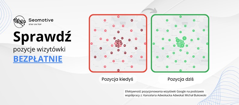 Adwokat o Seomotive i pozycjonowaniu wizytówek Google
