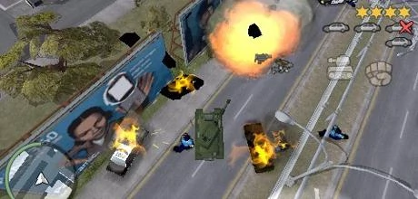 Screen z  gry "GTA: Chinatown Wars" (PSP)