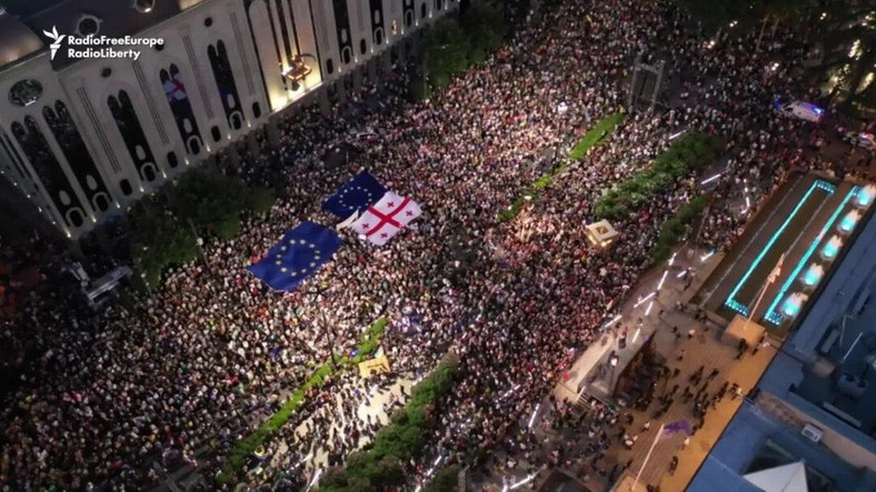 W Gruzji wybuchły protesty przeciwko ustawie "zagraniczni agenci"