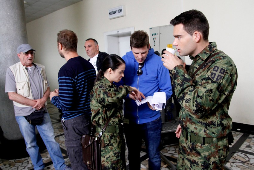 Perić u prvom planu: Snimanje serije Vojna akademija