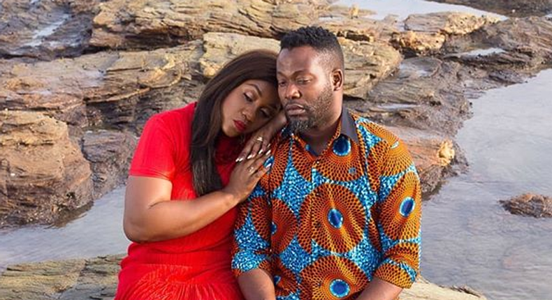 Adjetey Anang and wife