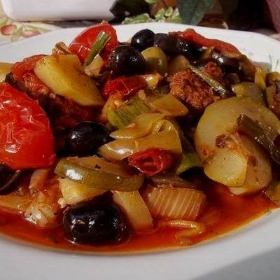 Kolbászos ratatouille