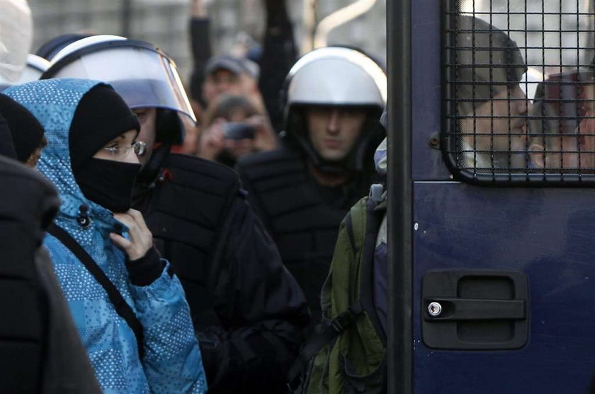 policja, zadyma, demonstracja, dzień niepodległości