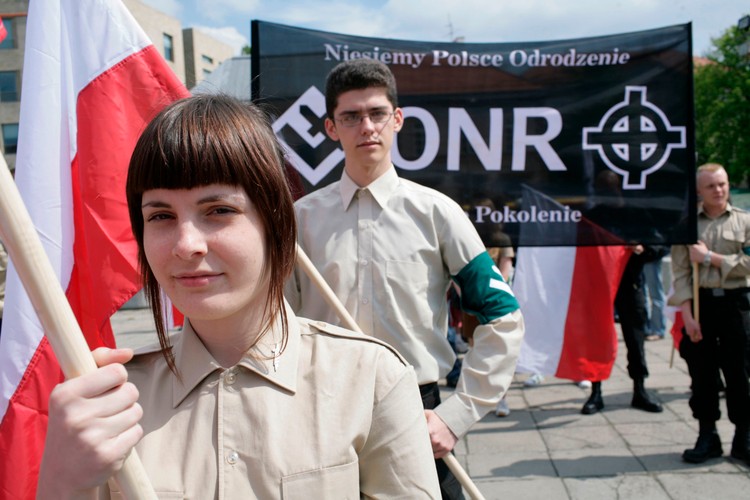 Uczestnicy (i uczestniczki) demonstracji ONR