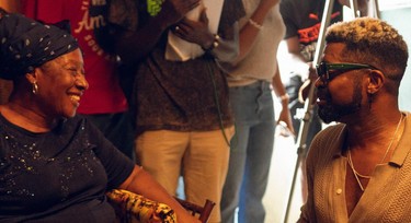 See BTS photos from  Basketmouth's upcoming film 'A Ghetto Love Story'