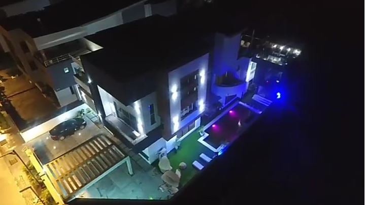 Ariel view of AY Makun's mansion 