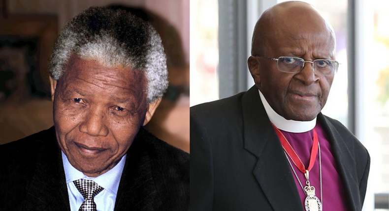 Nelson Mandela et Desmond Tutu