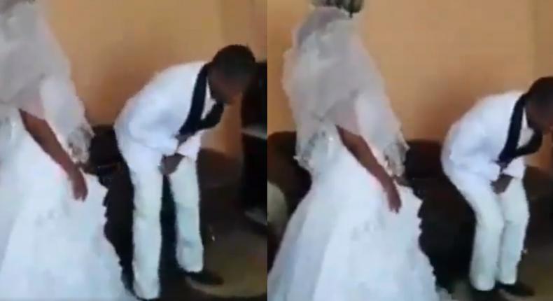 Groom can’t kiss the bride as ‘holy spirit’ makes him speak in tongues