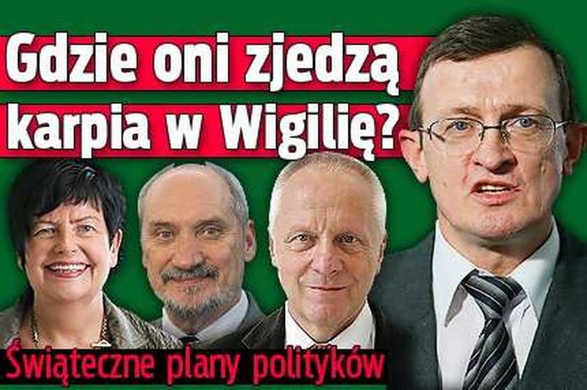 Gdzie oni spędzą Wigilię. Świąteczne plany polityków