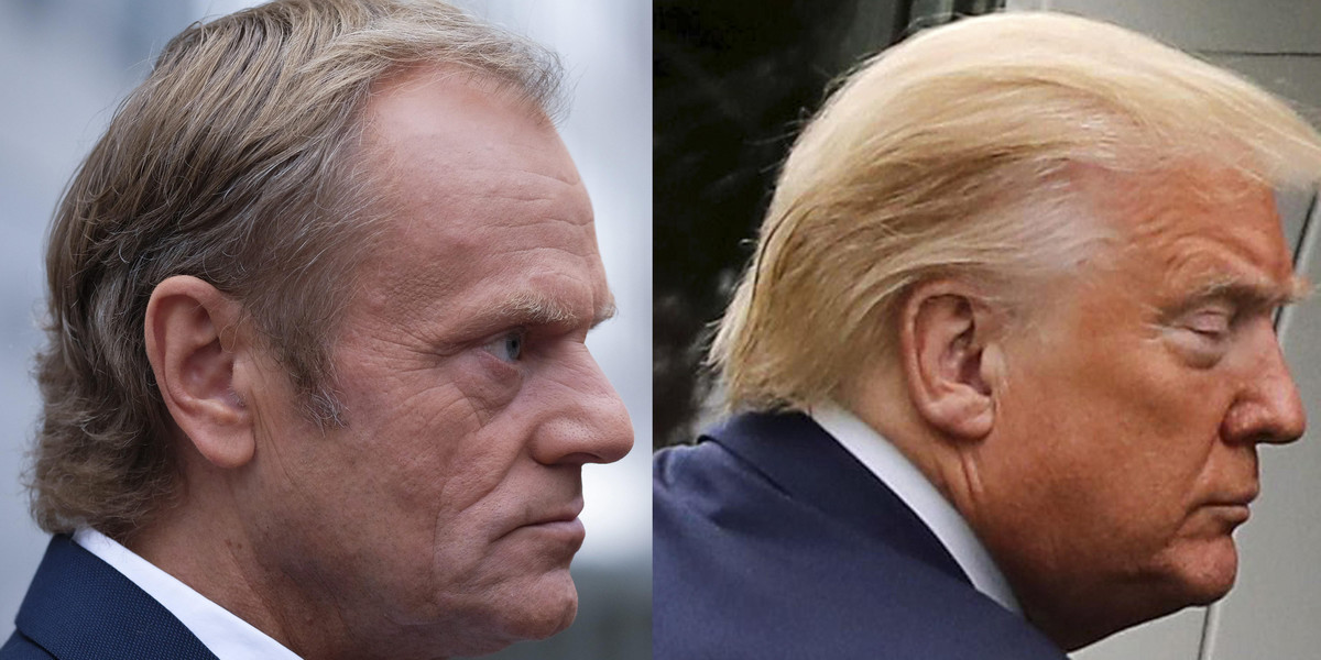 Tusk tak wygląda przez koronawirusa? Urósł mu "żółw Trumpa"