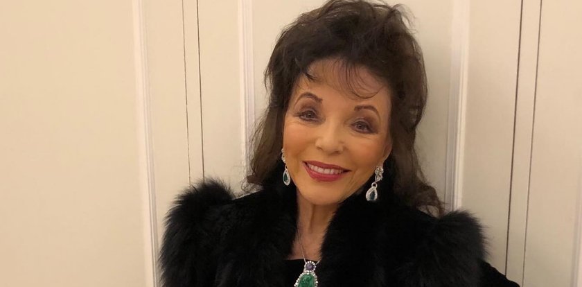 Joan Collins pręży zgrabną sylwetkę w panterkowym stroju kąpielowym. Uwierzycie, że ma 89 lat?