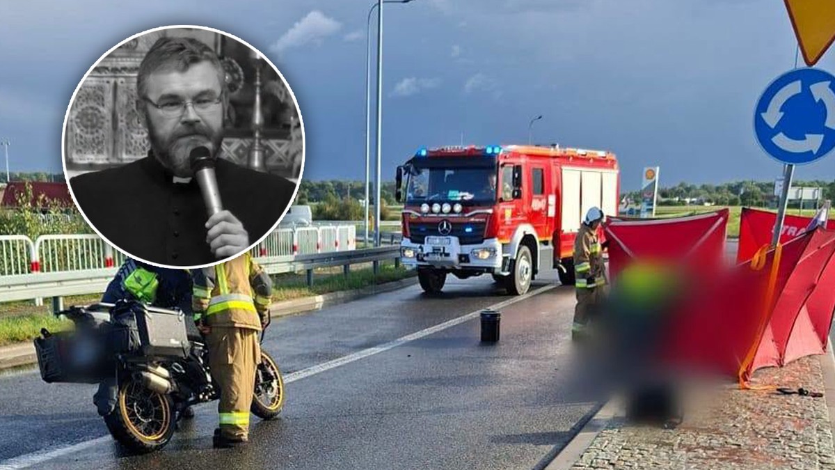 Proboszcz z Wałbrzycha zginął w wypadku motocyklowym jadąc na zjazd egzorcystów