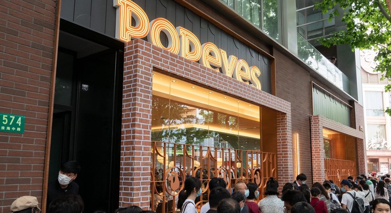 Popeyes Shanghai China opening