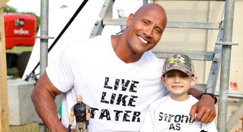 Dwayne Johnson and Gabriel Tater Singleton