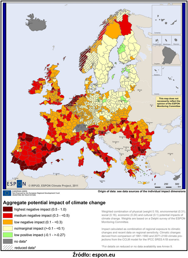 Zmiany klimatu w Europie