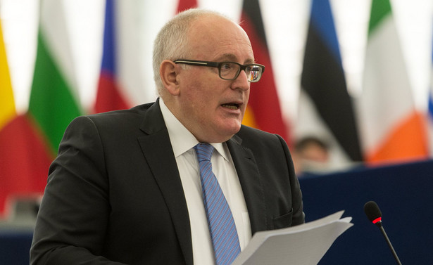 Timmermans o referendum w Katalonii: Praworządność wymaga czasem użycia siły